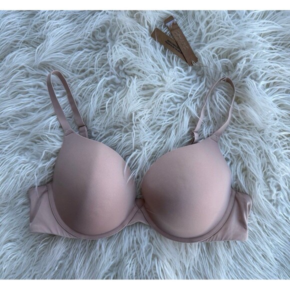 Skims Fits Everybody Push Up Demi Bra Mica Size 42C - Picture 1 of 8